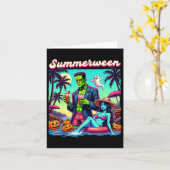 SommerHalloween Zombie Frankenstein Bo Karte (Gelbe Blume)