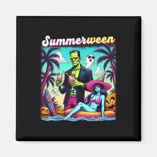 SommerHalloween Zombie Frankenstein Bo Magnet (Vorne)