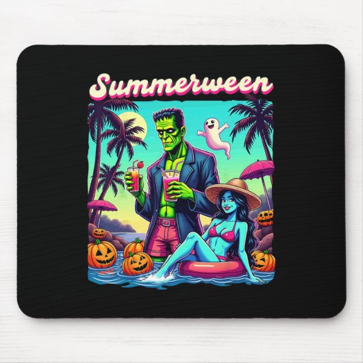 SommerHalloween Zombie Frankenstein Bo Mousepad (Vorne)