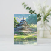 Sommerhaus, Holzvilla Postkarte (Stehend Vorderseite)