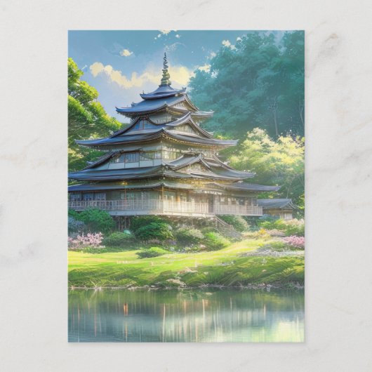 Sommerhaus, Holzvilla Postkarte (Vorderseite)