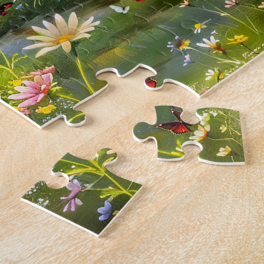 Sommerhaus mit Wildblumenwiese Puzzle (Seite)