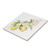 Sommerhaus und Blume Botanischer Baumzweig Fliese (Seite)