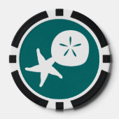 Sommerhäuschen im Aquamarinen Pokerchips (Vorderseite)