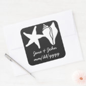 Sommerhäuschen in schwarzem Sticker (Umschlag)