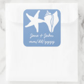 Sommerhäuser in Periwinkle Sticker (Tasche)