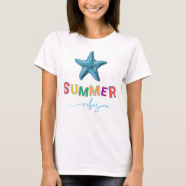 Sommerhäuser und Starfish Frauen T-Shirt