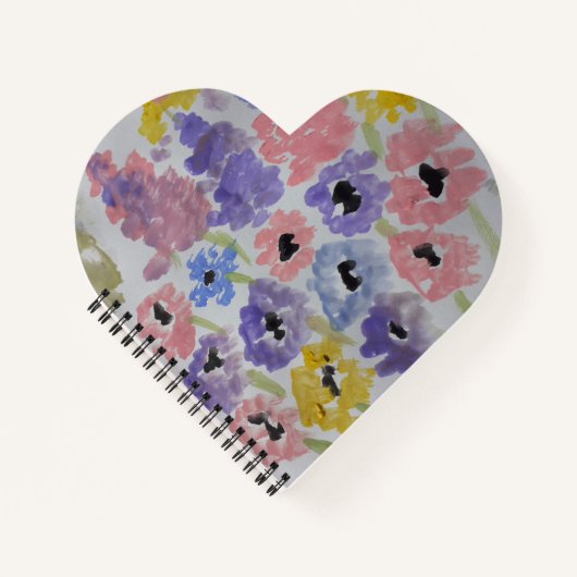 Sommerherz der Wildblumen Notizblock (Vorderseite)