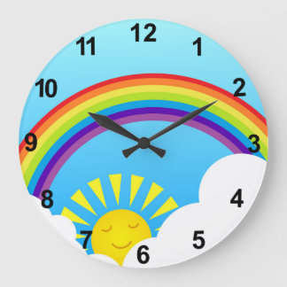 Sommerhimmel Große Wanduhr