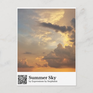 Sommerhimmel Postkarte