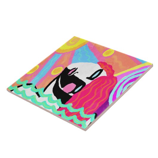 Sommerhitze Abstraktes Digitalbild Fliese (Seite)