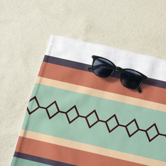 Sommerhitze: Eine Flucht vor der Küste Strandtuch (Beispiel)