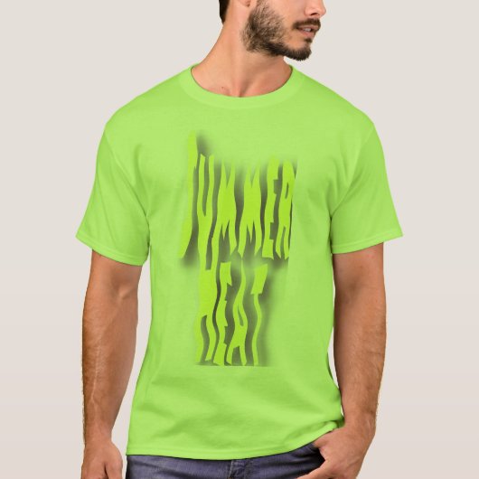 Sommerhitze Herren Lime T-Shirt (Vorderseite)