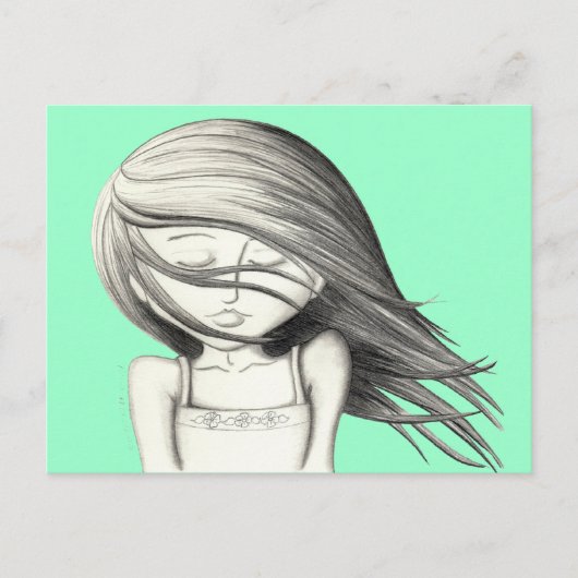 Sommerhitze Postkarte (Vorderseite)