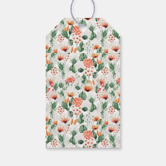 Sommerhitze Wildblumen Hochzeit Danke, dass ihr Ta Geschenkanhänger (Rückseite)