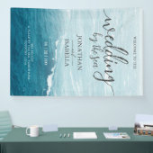 Sommerhochzeit am Ozean des blauen Meerwassers Banner (Messe)