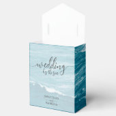 Sommerhochzeit am Ozean des blauen Meerwassers Geschenkschachtel (Geöffnet)
