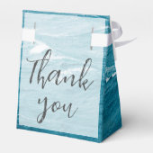 Sommerhochzeit am Ozean des blauen Meerwassers Geschenkschachtel (Rückseite)