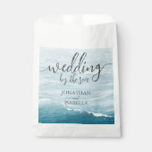 Sommerhochzeit am Ozean des blauen Meerwassers Geschenktütchen (Vorderseite)