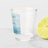 Sommerhochzeit am Ozean des blauen Meerwassers Schnapsglas (Rechts)