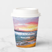 Sommerhochzeit am tropischen Strand Pappbecher (Vorderseite)