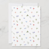 Sommerhochzeit auf der Wiese Einladung (Rückseite)