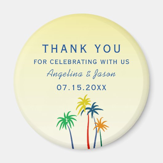 Sommerhochzeit Danke, dass Sie dafür sind Magnet (Vorne)