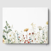 Sommerhochzeit der Wildblume Gästebuch (Rückseite)