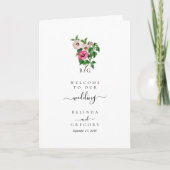 Sommerhochzeit des tropischen Hibiskus Programm (Vorderseite)