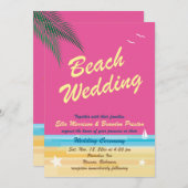 Sommerhochzeit Einladung (Vorne/Hinten)