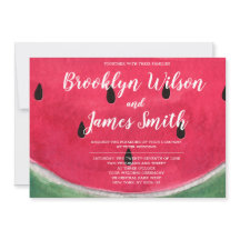 Sommerhochzeit Einladungen mit Watermelon
