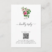 Sommerhochzeit im tropischen Hibiskus Begleitkarte (Vorderseite)