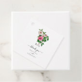 Sommerhochzeit im tropischen Hibiskus Geschenkanhänger (Beispiel)