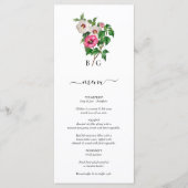 Sommerhochzeit im tropischen Hibiskus Menükarte (Vorderseite)