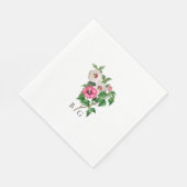 Sommerhochzeit im tropischen Hibiskus Serviette (Ecke)