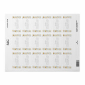 Sommerhochzeit im Wildblume Garden Adressaufkleber (Vorne)