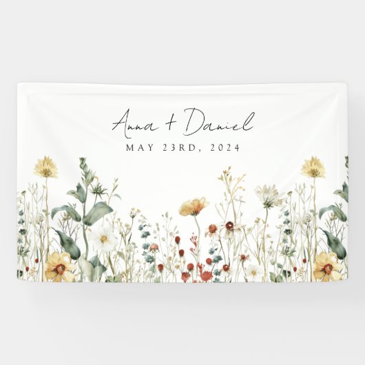 Sommerhochzeit in der Wildblume Banner (Horizontal)