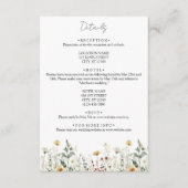 Sommerhochzeit in der Wildblume Begleitkarte (Vorderseite)