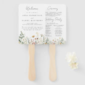 Sommerhochzeit in der Wildblume Fächer (Vorne und Hinten)