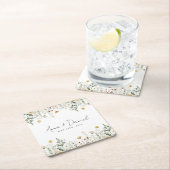 Sommerhochzeit in der Wildblume Rechteckiger Pappuntersetzer (Vor Ort)