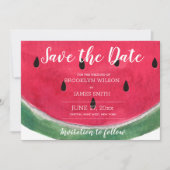 Sommerhochzeit retten Terminkalender Wassermelone Save The Date (Vorderseite)