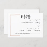 Sommerhochzeit RSVP-Karte