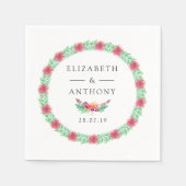 Sommerhochzeit Serviette (Vorderseite)