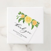 Sommerhochzeit von Lemons und Orangen Vielen Dank Geschenkanhänger (Beispiel)