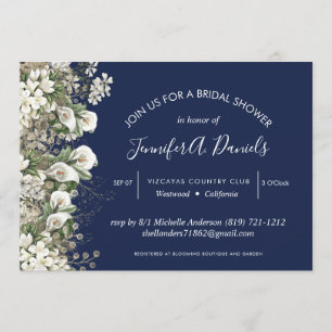 Sommerhochzeit weiße Wasserfarbenfolie Einladung