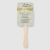 Sommerhochzeitprogramm Fächer (Vorderseite)