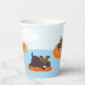 Sommerhunde am Strand Pappbecher (Links)