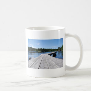 Sommeridyll auf einem einsamen schwedischen Fjord Kaffeetasse