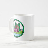 Sommerjugendcamphütte mit Sonderzeichen Kaffeetasse (Vorderseite Links)
