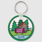 Sommerjugendcamphütte mit Sonderzeichen Schlüsselanhänger (Vorderseite)